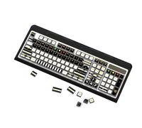 YOGOTEU PBT Puddings Lot de 116 touches translucides pour claviers mécaniques Motif rayures zébrées