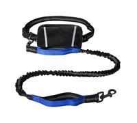 YOGOTEU Sac banane multifonction pour promener le chien + longue laisse pour course à pied, jogging, sac banane réfléchissant
