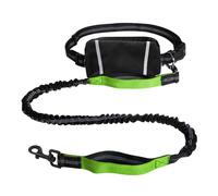 YOGOTEU Sac banane multifonction pour promener le chien + longue laisse pour course à pied, jogging, sac banane réfléchissant
