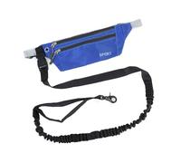 YOGOTEU Sac banane multifonctionnel avec longue laisse pour course à pied, jogging, sac de sport multifonctionnel, bleu, 125cm