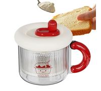 Yogourt Strainer | 4,88 x 6,42 x 5,24 Inches Curd Strainer with Lid,Cheese Maker Reusable Fine Mesh Filter For Cream Diet Fitness Home Kitchen Men Women Soy Milk Breakfast Cooking Daily