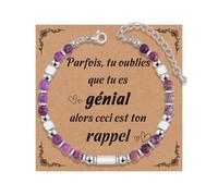 YOGRASS Cadeau pour Femme Bracelet Pierres Naturelles Femme Cadeau Anniversaire Femme Cadeau Noel Femme Cadeau Ado Fille Idee Cadeau Femme Cadeau Original Femme Cadeau pour Mamie Maman Sœur Amie