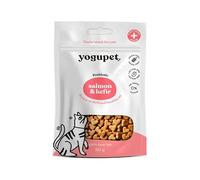 YOGUPET Chat Snack Semi-Humide Saumon et kéfir 10 x 50 g