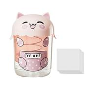 Yogurt Strainer, Cat Shaped Food Sieve, Dustproof Mesh Sifter, Fine Stainless Filter Layer, Easy Grip Handle Design for Baking Cheese, Tea, Juicing, Kitchen Use, 7.99x5.91 inches
