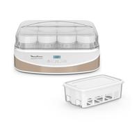 Yogurteo Family yaourtière pour yaourt et fromage blanc, 12 pots de yaourt de 200 ml, bac à fromage blanc de 1 L