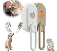 YOHFRFGX Peigne Spritz Defur, Nouveau Peigne Spritz Defur 2024 pour Chats, Brosse à Eau 3 en 1 pour Chat, Brosse de toilettage pour enlever Les Poils emmêlés et lâches (White+Gray)