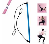 YOHFRFGX Pilates Sculpt Bar, 2024 New Pilates Bar Kit with Resistance Bands, at Home Workout Equipment, Multifunctional Stretched Fusion Pilates Bar Exercise Equipment (Dark Blue)