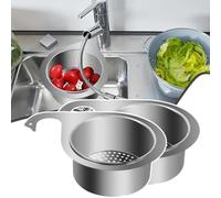 YOHFRFGX Stainless Steel Swan Sink Strainer Basket, 2024 New Kitchen Sink Drain Basket, Faucet Hanging Filter Basket, Faucet Hanging Filter Basket, for Filter Kitchen Waste (2pcs)