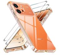 Yohii Coque pour Honor 600 5G avec 2 Verre Trempé,【Protection Caméra】 Protection Militaire Étui Housse Ultra Mince Antichoc Anti-Rayures Case pour Honor 600 - Transparent