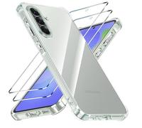 Yohii Coque pour Samsung Galaxy A37 5G avec 2 Verre Trempé,【Protection Caméra】 Protection Militaire Étui Housse Ultra Mince Antichoc Anti-Rayures Case - Transparent