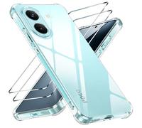 Yohii Coque pour Xiaomi Poco X8 Pro 5G avec 2 Verre Trempé,【Protection Caméra】 Protection Militaire Étui Housse Ultra Mince Antichoc Anti-Rayures Case - Transparent