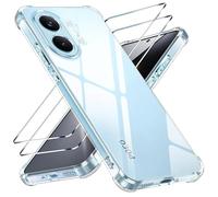 Yohii Coque pour Xiaomi Poco X8 Pro Max 5G avec 2 Verre Trempé,【Protection Caméra】 Protection Militaire Étui Housse Ultra Mince Antichoc Anti-Rayures Case - Transparent