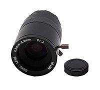 Yohii Objectif de vidéosurveillance 3,5-8,0 mm F1.4 Monture CS Mise au point manuelle Zoom Focal IR 1/3" 1:1.4 pour caméra IP de sécurité