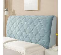 YOHOCS Housses de Tête de lit, Tissu Velours Stretch Doux Protecteur Antipoussière, Housse De Décoration De Dossier pour Lits Simples Doubles King Size,Light Blue,160cm