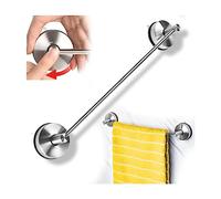 YOHOM Barre Porte Serviette Ventouse 42.8cm Porte Serviette Salle de Bain Ventouse INOX Porte Anneau Torchon Cuisine Ventouse Mural Support Serviette Douche sans Perçage Brossée (17-inch)