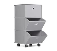 YOHOM Organisateur de tiroir à roulettes pour placards portables, garde-robe, organiseurs de tiroir de vêtements pliables pour salon, bureau, chambre d'enfant, salle de bains et dortoirs