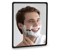 YoHumk Miroir de Douche Antibuée (23 x 18 cm), Miroir Mural Adhésif Antibuée pour Salle de Bain et Maquillage