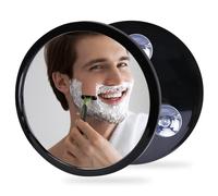 YoHumk Miroir de douche sans buée pour rasage et maquillage avec 3 ventouses puissantes amovibles, miroir incassable anti-buée pour douche et salle de bain, miroir de sécurité sans verre pour enfants