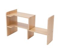 YOICUATGNA Organisateur de bureau, étagère de table, système de rangement réglable, organiseur de bureau à plusieurs étages avec 3 compartiments, pour bureau, cuisine, chambre à coucher