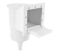 YOICUATGNA Skimmer de piscine avec panier filtrant et poignée, matériau en polypropylène, avec large ouverture et buse d'entrée, pour parois de piscine