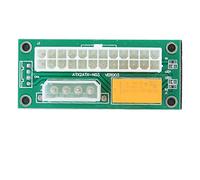 Yoidesu Adaptateur d'alimentation multiple double PSU (ATX 24 broches vers Molex 4 broches) Sync Starter Card Connecteur Daisy Chain pour optimiser la distribution de l'énergie, installation facile