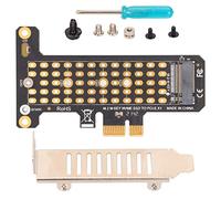 Yoidesu Adaptateur M.2 PCIE, NVMe M.2 vers PCIE X1 Carte Riser Demi-Hauteur Baffle NVMe PCIE Adaptateur PCI Express Carte Adaptateur pour Win pour Bureau