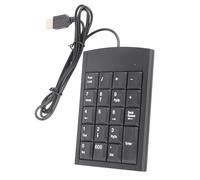 Yoidesu Clavier Numérique sans Mot de Passe USB 19 Touches Standard, Noir pour Tous Types d'ordinateurs Portables, Ordinateurs de Bureau
