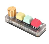 Yoidesu Mini clavier USB à 3 touches avec bouton, clavier de jeu mécanique à une main, programmation à faire soi-même, raccourci clavier macro, fonction personnalisée pour clavier standard Windows OSU