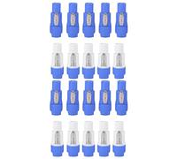 Yoiimiya 20 Pièces/Lot Nac3Fca Speakon Fiche 3 Broches Mâle Powercon Connecteur 20A 250V Ac Connecteur D'Alimentation Bleu et Blanc