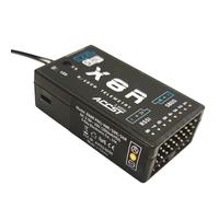 Yoiimiya Récepteur X8R 8Ch/16ch 2.4ghz avec antenne pour TX16S TX18S JUMPER XJT X9D Plus, X12S, X-Lite Pro ACCST et RSSI et SBUS