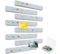 Yoillione Tableau Liege Mural Hexagonal Panneau Liege Mural Auto-Adhésif Tableau d'Affichage en Feutre Grand Gris, Décoration Murale de Babillards pour la Maison et le Bureau avec 20 Punaises