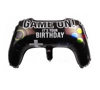 Yoimckay 1 pcs decoration Anniversaire,ballon anniversaires compléonnos,ballons en aluminium latex,joyeux Anniversaires decoration, Forme de la poignée de jeu pour Fête D'anniversaire,Fête à Thème