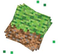 Yoimckay 20 Pixel serviette en papier, Pixel Decoration Fete, Gamer Thème Fête Décoration anniversaire, décorations de fêtes d'Anniversaire Jeu Them, pour Fête Anniversaire Garçons et Fille