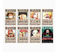 Yoimckay 8 Pcs Anime Poster New Bounty Wanted Edition 42 x 29 CM, Manga Affiche Comic Vintage pour Décoration Murale Intérieure, Cartoon Fête Decor