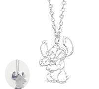 Yoimckay Collier Stitch Fille, Joli Bijou de Dessin Animé à Breloques pour Enfants, Cadeau d'Anniversaire et de Noël pour Filles, Mode01
