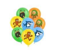 Yoimckay Lot de 16 ballons italiens rouge cerf Tung Tung Sahur - Décoration d'anniversaire - Ballons de fête à thème amusant - Décoration d'anniversaire - Pour enfants