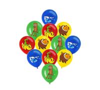 Yoimckay Lot de 16 ballons italiens rouge cerise Tung Tung Sahur - Décoration d'anniversaire d'enfant - Ballons de fête à thème amusant - Décoration d'anniversaire - Pour enfants