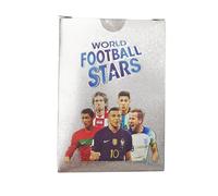 Yoimckay Lot de 55 cartes de football, cartes de football, cartes de football, cartes de football, cartes de football collectible, Soccer Star Collection Cards, pour collectionner des cartes pour fans