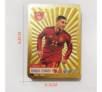 Yoimckay Lot de 55 cartes de football UEFA Champions League Gold - Édition colorée - Cartes de football pour fans de football et collectionneurs - Pour enfants, adolescents et adultes, fête