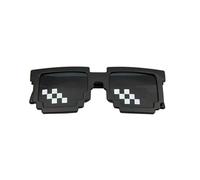 Yoimckay Lunettes de Mosaïque Pixel,Lunettes De Soleil Mosaïque Noir, Lunettes De Soleil Noir, pour Voyages, Soirées à Thème, Concerts, Fêtes, Festivals, Photo Props