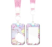 Yoimckay Porte Badges Mignon Pour Carte D'Identité, Portes Badge tour de cou, portes badges tour de cou Pour Enfants, protege cartes bancaire, porte badge tour de cou carte, Pour Filles Et Femmes