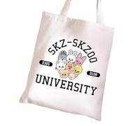 Yoimckay Sac Tote Stray-Kids, Kpop Stray Kids Sacs à Main, Stray-Kid sac en Toile, Skzoo sacs Tissu,38 * 33 CM Bag Fourre Tout Cadeau D'anniversaire pour Stray-kids Fans pour filles fans de K-pop