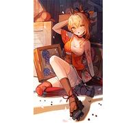 YoimiyaD039Diamont Painting Complet Kit Genshin impact 40x50cm 5D Peinture Rond Diamand Broderie, Décoration Murale Maison d'intérieur pour Enfants et Adulte