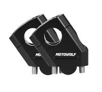 YOIQI Pontets de Guidon de Moto Mot Moto 22mm 28mm Montoir à Barres d'élevage pontet Guidon (Color : 22mm Black)