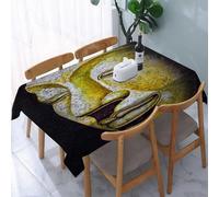 YOIUE Nappe Anti-Taches Lavable,137x183cm Nappe pour Table Rectangulaire pour Salle à Manger,Jardin,fête,Mariage ou Maison,Peinture Acrylique sur Toile représentant Un Visage de Bouddha