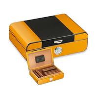 YOIUTRGDK Cave à cigares, intérieur en cèdre Espagnol, for 35 cigares, avec hygromètre, humidificateur et séparateur.(A)