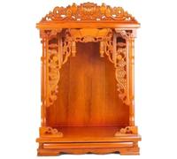 YOIUTRGDK Support de Fournitures bouddhistes en Bois sculpté à la Main/Armoire de Rangement d'articles for Placer Votre méditation de décoration spirituelle(Browm,52 * 42 * 27cm)