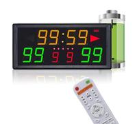 YOIUTRGDK Tableau de Bord LED, avec télécommande, Distance de contrôle de 10 à 15 mètres, affichant Le Temps d'attaque, Le Score et Le Nombre de Manches