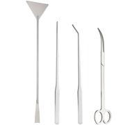 YoiYee Kit de 4 Outils en Acier Inoxydable pour l'entretien des Plantes Aquatiques et l'entretien des réservoirs