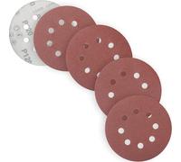 YoiYee Lot de 20 disques abrasifs à grain moyen à fin de 125 mm - Patins auto-agrippants à 8 trous avec assortiment P120/150/180240 - Lot de 20 disques en oxyde d'aluminium pour ponceuses vibrantes